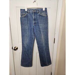 Vintage Lee MR Mens Denim Blue Jeans Straight 33x31 Union Made Cotton Made in US